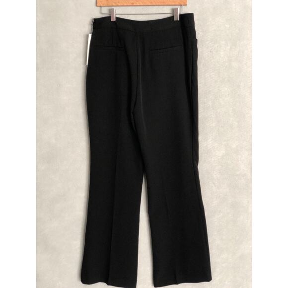Calvin Klein Women's Size 12 Crepe High Waist Wide Leg Pant Black NEW - Picture 4 of 8